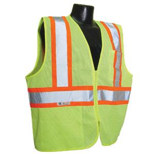 ECONOMY CLASS 2 TWO-TONE MESH VEST GREEN - Tagged Gloves